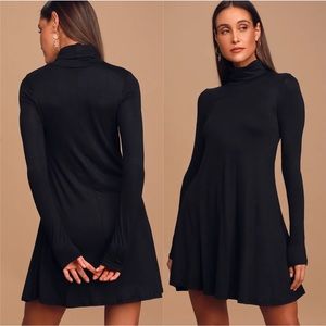 Lulu’s | Sway, Girl, Sway! Black Swing Dress
